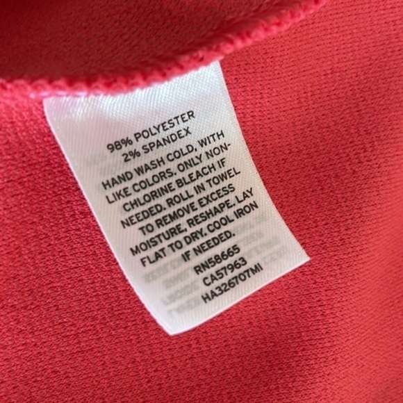 NWT Halogen Coral Zipper Back Sleeveless Peplum Top 0048 - Picture 10 of 10